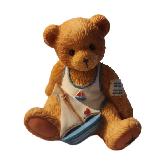 Enesco Cherished Teddies Arthur August Figurine Smooth Sailing - Picture 2 of 7